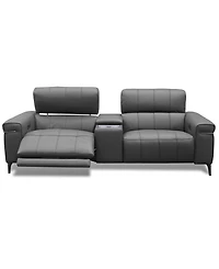 Wyndill 3-Pc. Leather Sofa with 2 Power Recliners, Exclusively at Macy's