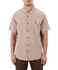 Hurley Men's Slub Short Sleeve Shirt