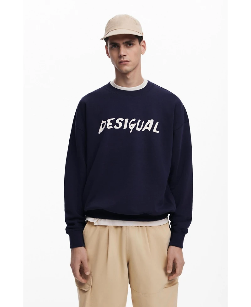 Desigual Men's Textured logo sweatshirt