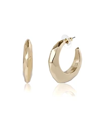 Bcbg Textured Croissant Hoop Earrings