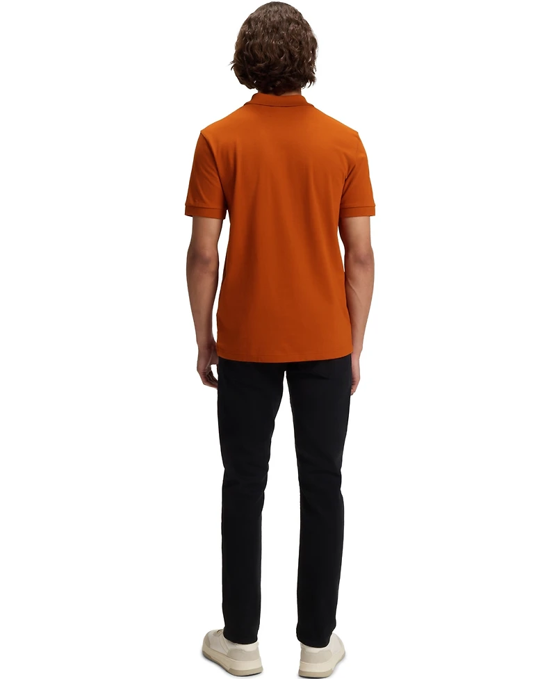 Boss by Hugo Men's Slim-Fit Stretch-Cotton Logo Patch Polo Shirt