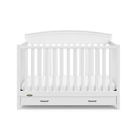 Graco Benton 5-in-1 Convertible Crib with Drawer (White)
