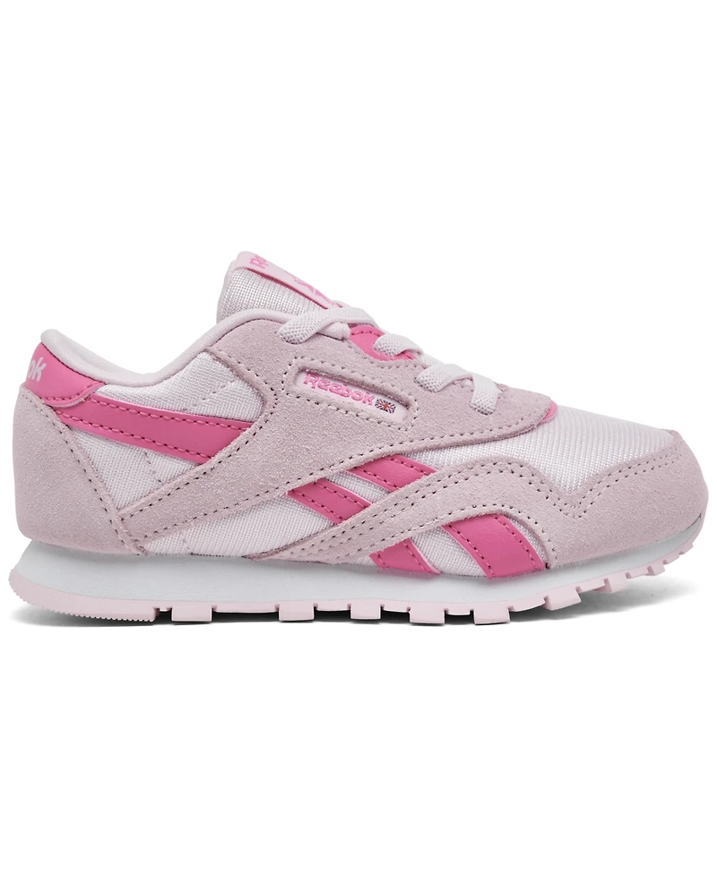 Reebok Toddler Girls Classic Nylon Stretch Lace Casual Sneakers from Finish Line