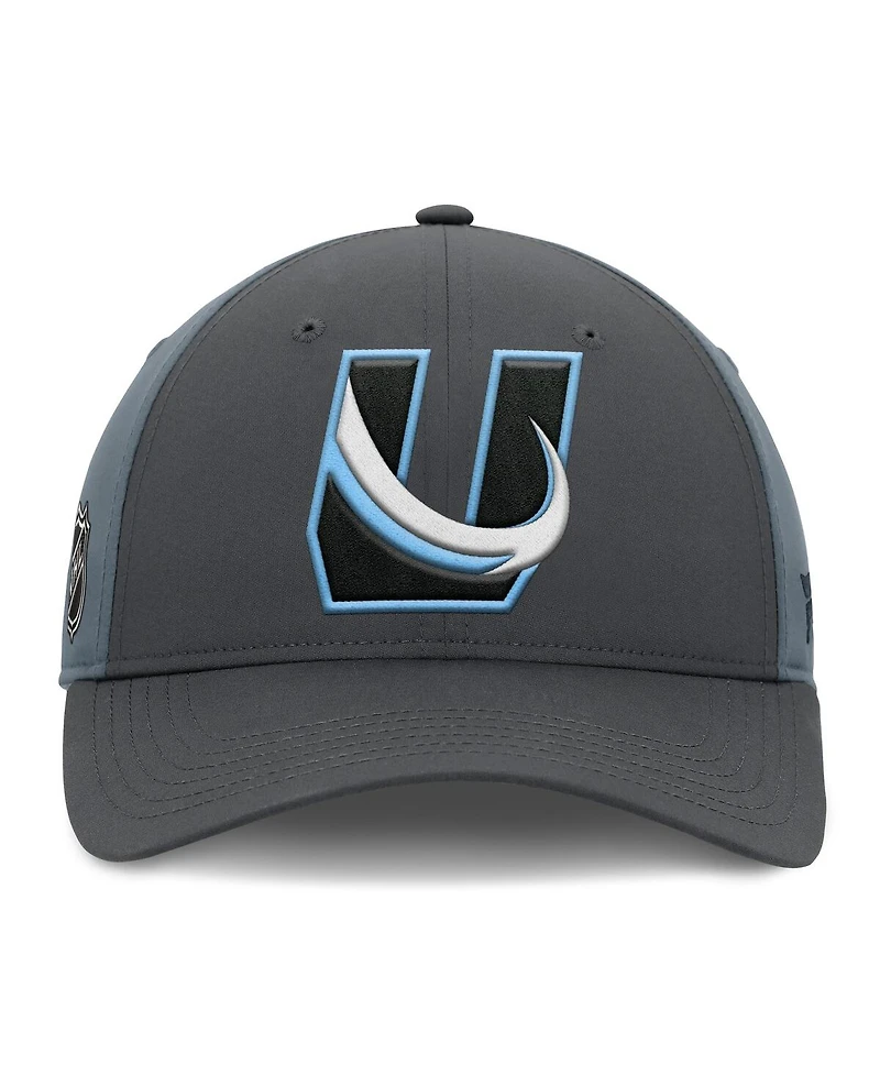 Fanatics Men's Gray/Charcoal Utah Mammoth Alternate Logo Adjustable Hat