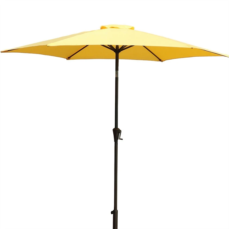 Flynama 8.8 feet Outdoor Aluminum Patio Umbrella, Market Umbrella with 42 Pound Square Resin Umbrella Base
