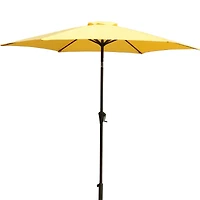 Flynama 8.8 feet Outdoor Aluminum Patio Umbrella, Market Umbrella with 42 Pound Square Resin Umbrella Base