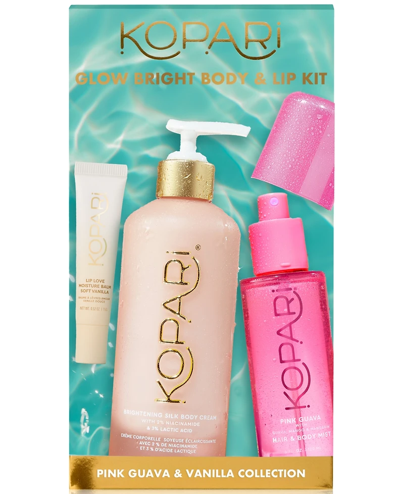 Kopari Beauty 3-Pc. Glow Bright Body & Lip Set