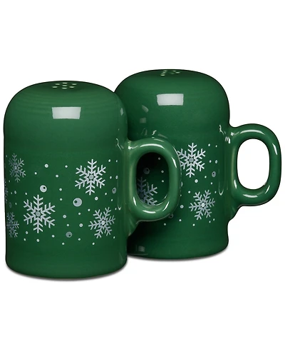Fiesta Jade Snowflakes Rangetop Large Salt & Pepper Shakers, Exclusively at Macy's