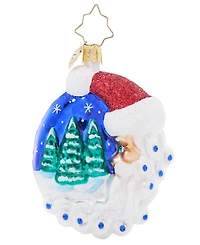 Christopher Radko Christmas Village Santa Gem Ornament