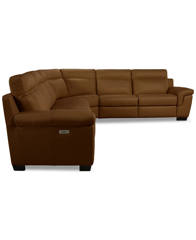 Julius Ii -Pc. Leather L Sectional with Power Recliners