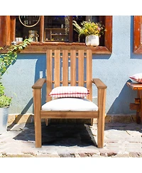 Costway 2PCS Patio Acacia Wood Adirondack Chair Lounge Armchair sturdy Outdoor Garden