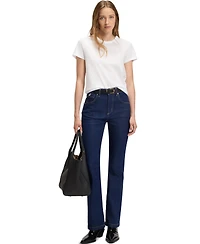 Boss by Hugo Women's Slim-Fit Mercerized-Cotton Monogram T-Shirt