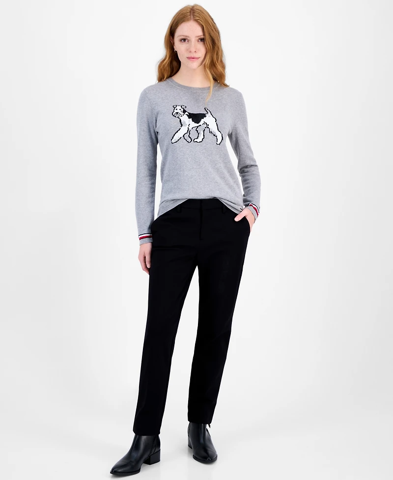 Tommy Hilfiger Women's Cotton Terrier Crewneck Sweater
