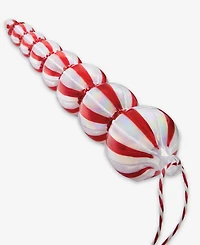 Holiday Lane Christmas Cheer Red Stripe Finial Ornament, Macy's Exclusive