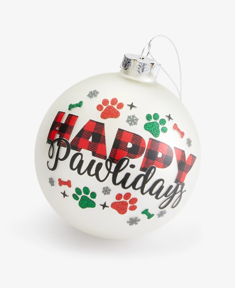 Holiday Lane Pets 2025 Paw Disk Ornament, Macy's Exclusive