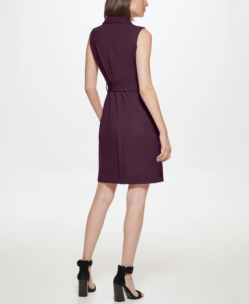 Calvin Klein Women's Scuba Crepe Sleeveless Dress