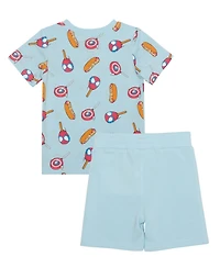 Spider-Man Toddler Boys 2-Piece Crewneck T-Shirt and Shorts Set