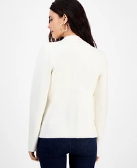 I.n.c. International Concepts Petite Double-Breasted Patch Pocket Sweater, Macy's Exclusive