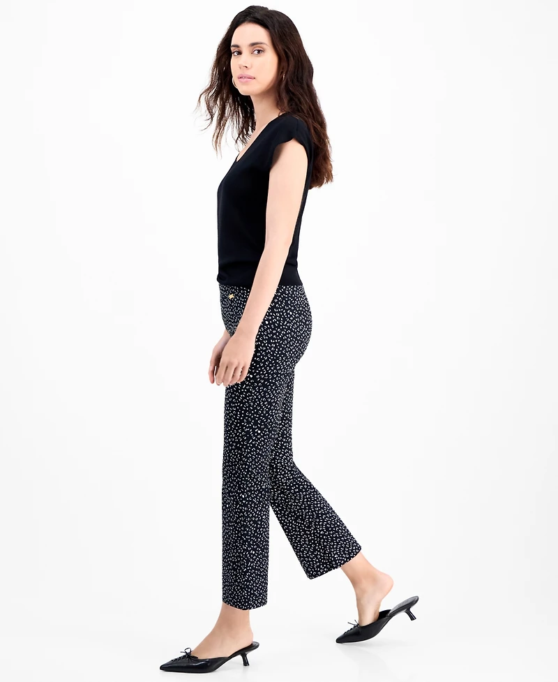 I.n.c. International Concepts Petite Printed Bootcut Pull-On Pants, Macy's Exclusive