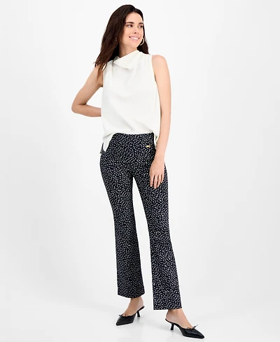 I.n.c. International Concepts Petite Printed Bootcut Pull-On Pants, Macy's Exclusive