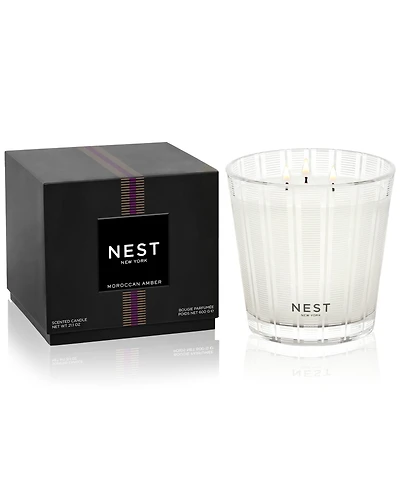 Nest New York Moroccan Amber 3-Wick Candle, 21.1 oz.