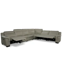 Julius Ii -Pc. Leather L Sectional with Power Recliners