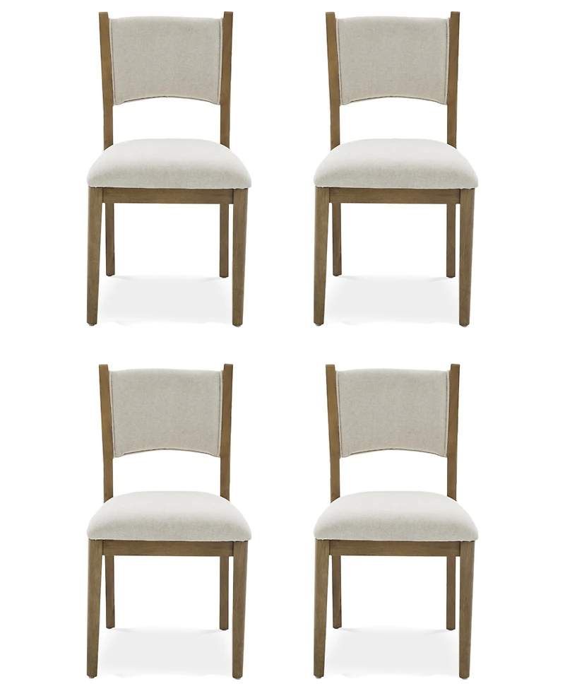 Nordic 4-Pc Upholstered Dining Chair Set