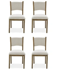 Nordic 4-Pc Upholstered Dining Chair Set