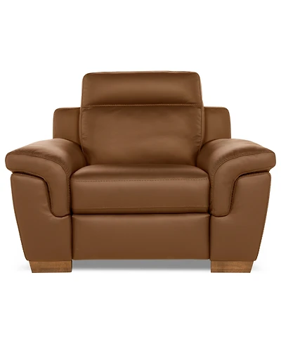 Julius Ii Leather Power Recliner, Exclusively at Macy's