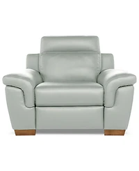 Julius Ii Leather Power Recliner, Exclusively at Macy's