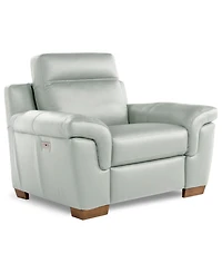 Julius Ii Leather Power Recliner, Exclusively at Macy's