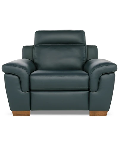 Julius Ii Leather Power Recliner, Exclusively at Macy's