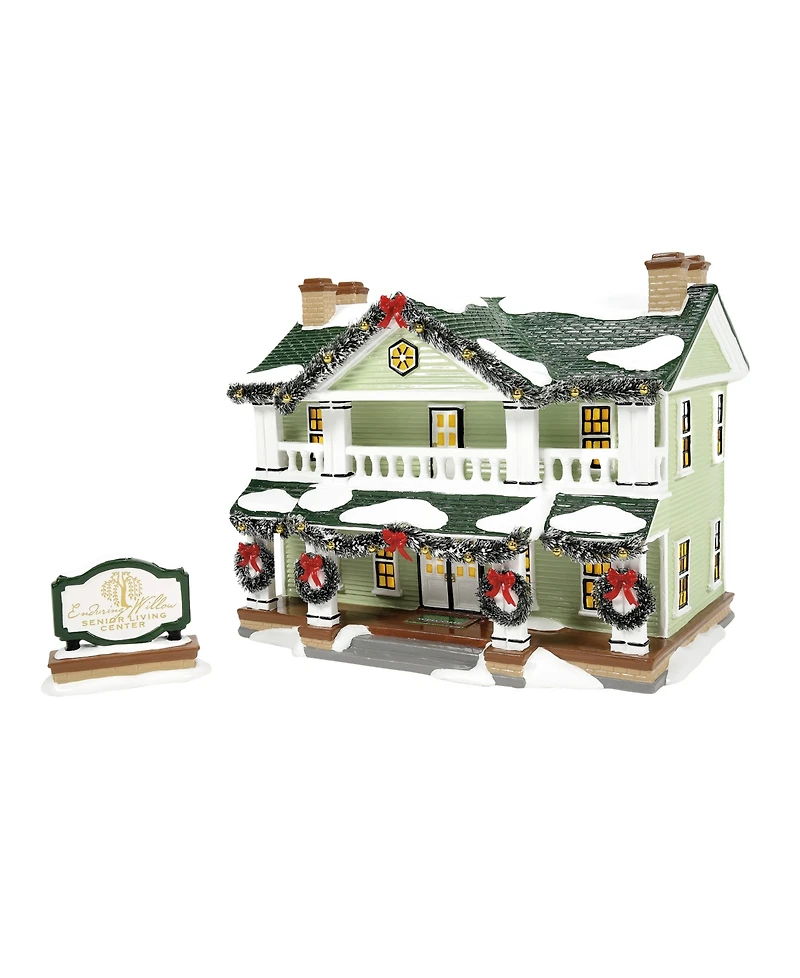 Department 56 Enduring Willow Senior Center, Set of 2