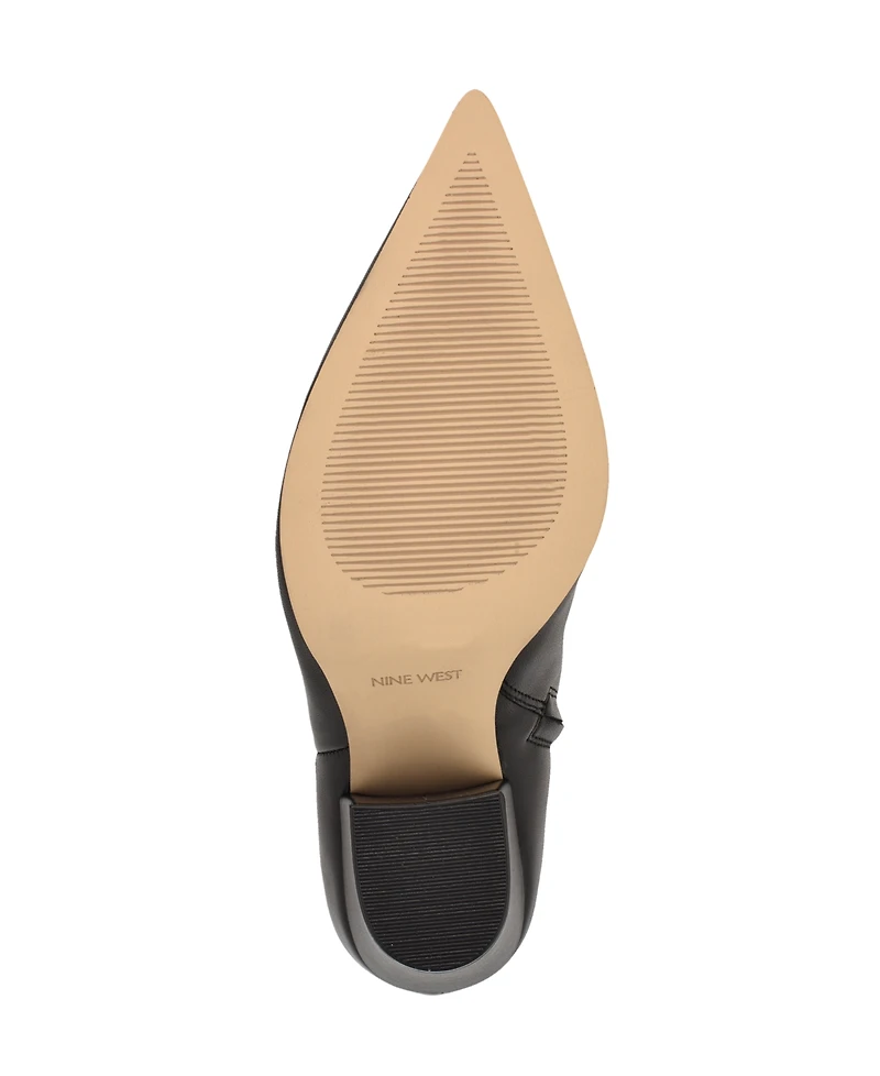 Nine West Women's Ariza Tapered Block Heel Booties