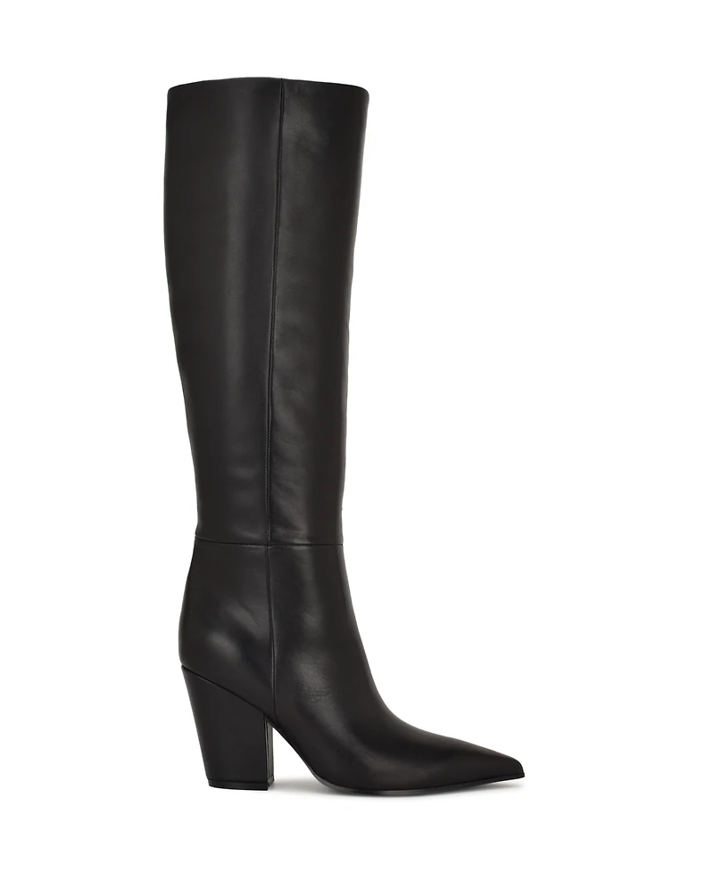 Nine West Women's Adera Tall Pointy Toe Dress Boots