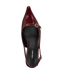 Nine West Women's Ashlea Slingback Kitten Heel Pumps