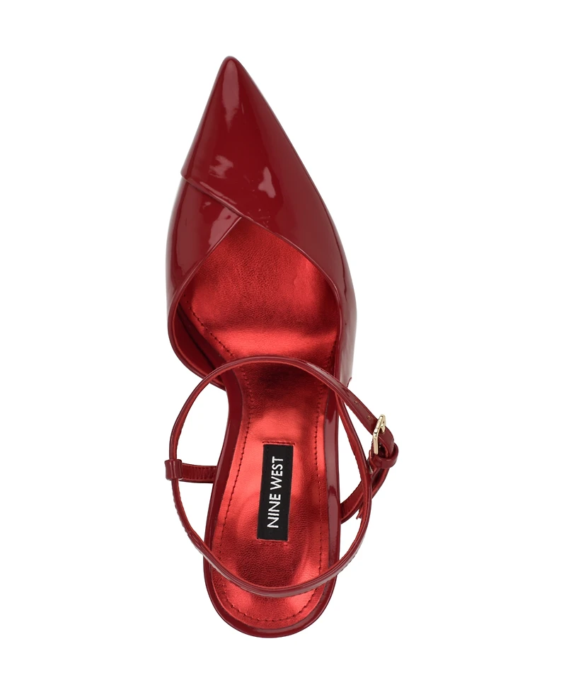 Nine West Women's Franka Ankle Strap Stiletto Pumps