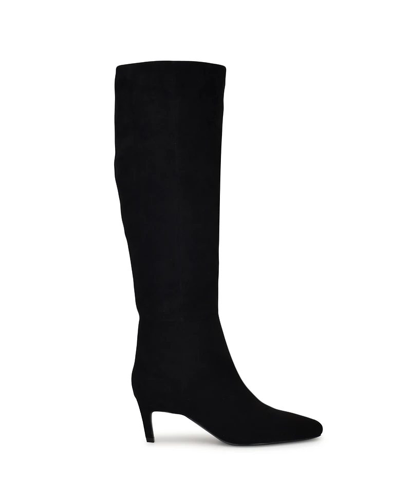 Nine West Women's Caddy Tall Kitten Heel Boots