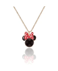 Fashion 16"+3" Minnie Mouse Necklace & Earrings Set -Imitation Yg Plt