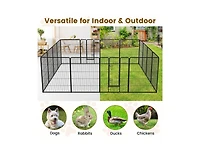 16 Panel 40 Inches Height Dog Playpen with Lock and Large Door