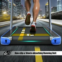 2.25 Hp 2-in-1 Folding Walking Pad Treadmill with Dual Display and App Control