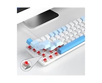 risokeys Portable 60% Mechanical Gaming Keyboard, Backlit Compact 68 Keys Mini Wired Office Keyboard with Red Switch for Windows Laptop Pc Mac