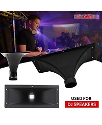 5 Core Waveguide Heavy Duty 3X7" 4Pcs Directivity Tweeter Exit Horn Throat Lens Easy Installation