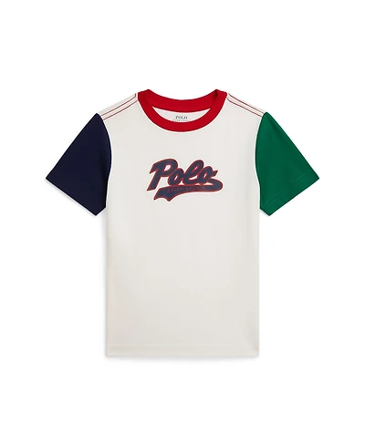 Polo Ralph Lauren Toddler and Little Boys Logo Color Blocked T-Shirt