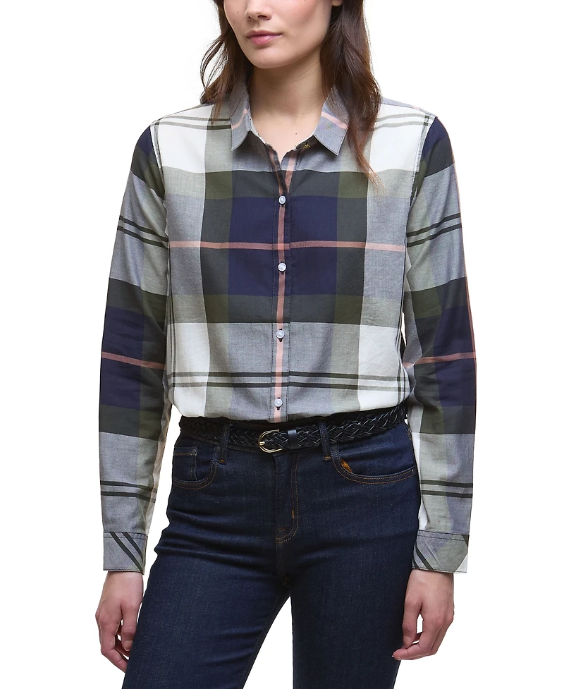 Barbour Women's Mooreland Plaid Button-Front Shirt