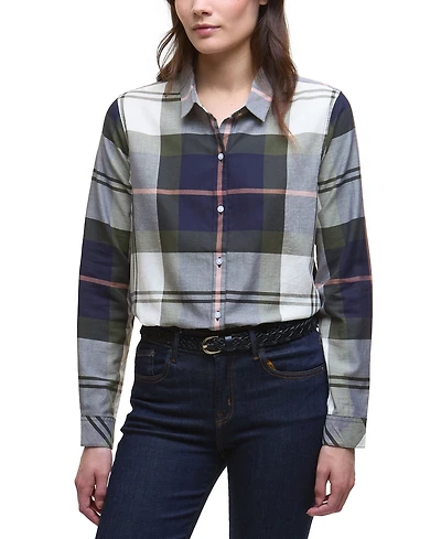 Barbour Women's Mooreland Plaid Button-Front Shirt