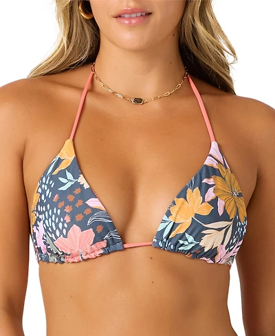 O'Neill Women's Mila Floral Venice Reversible Bikini Top
