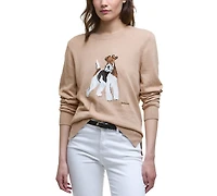 Barbour Women's Knit Canine Crewneck Sweater
