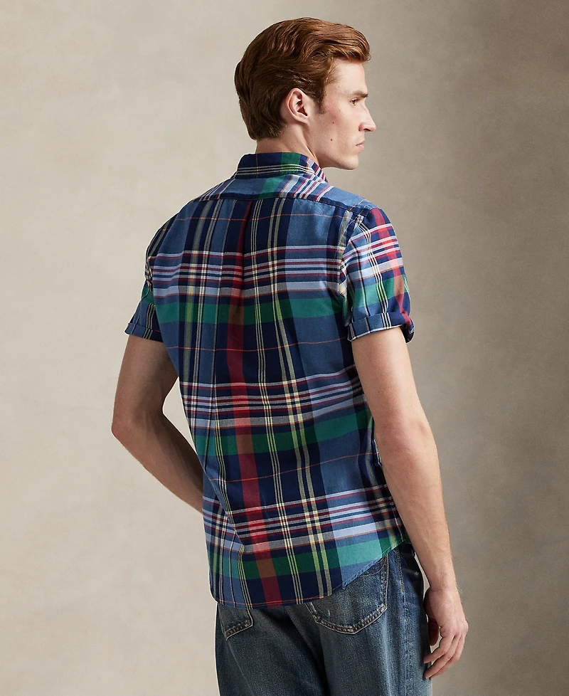 Polo Ralph Lauren Men's Classic-Fit Yarn-Dyed Plaid Cotton Oxford Button-Down Shirt