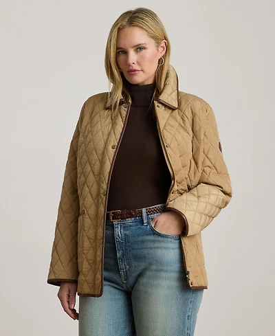 Lauren Ralph Women's Plus Quilted Coat, Exclusively for Macys